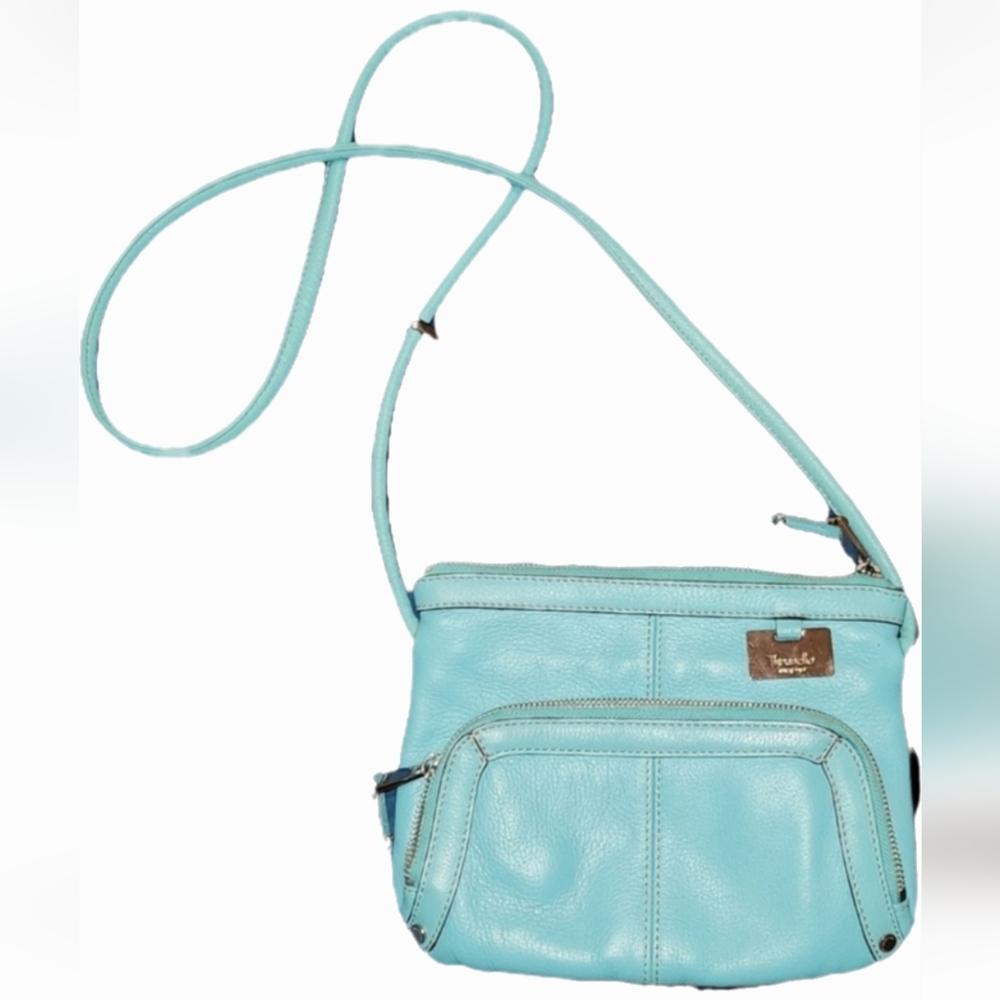 Tignanello Pebble genuine leather mini Crossbody bag, wallet, orginazer travel - Picture 4 of 16